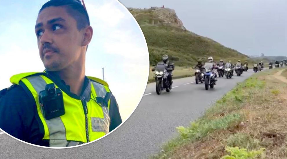 WATCH: Bikers ride out in tribute to 