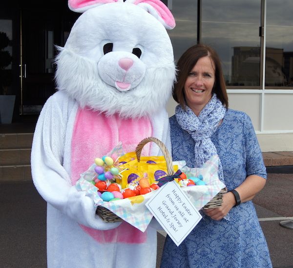 Grand Easter Bunny hops off to hospital