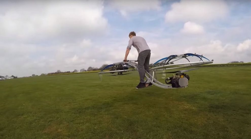 See British inventor Colin Furze try to fly his homemade hoverbike