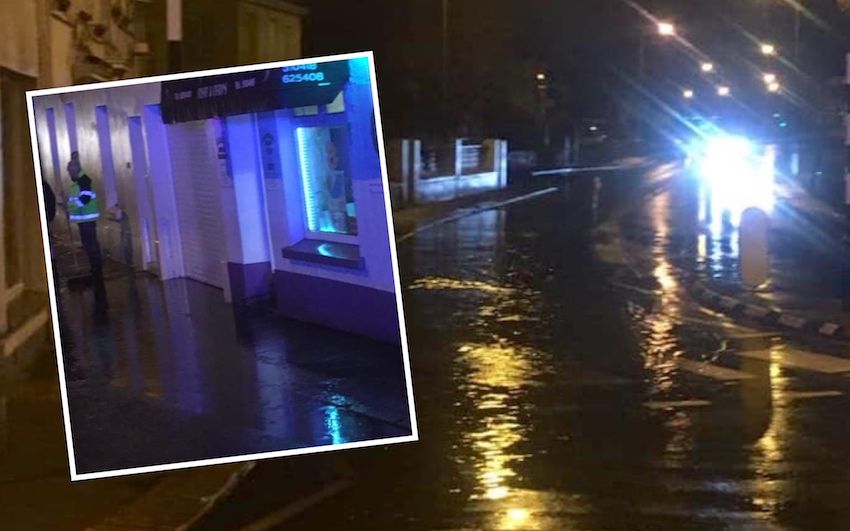 Heavy rain floods properties