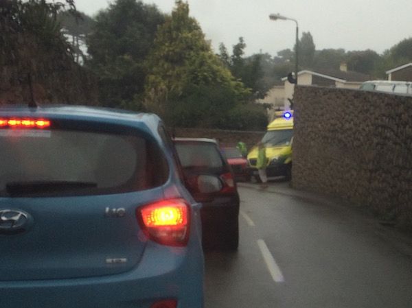 Wet start back at school and slippy roads