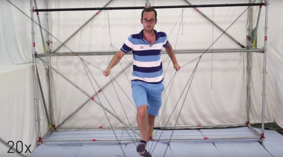 Drones building a walkable rope bridge is the most spectacular thing you'll see today